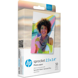 HP Sprocket Photo Paper (2.3 x 3.4") Pack Of 50 Sheets