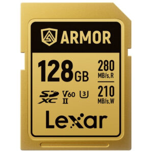 Lexar Armor Gold 128GB SDXC UHS-II Memory Card (280Mb/s)