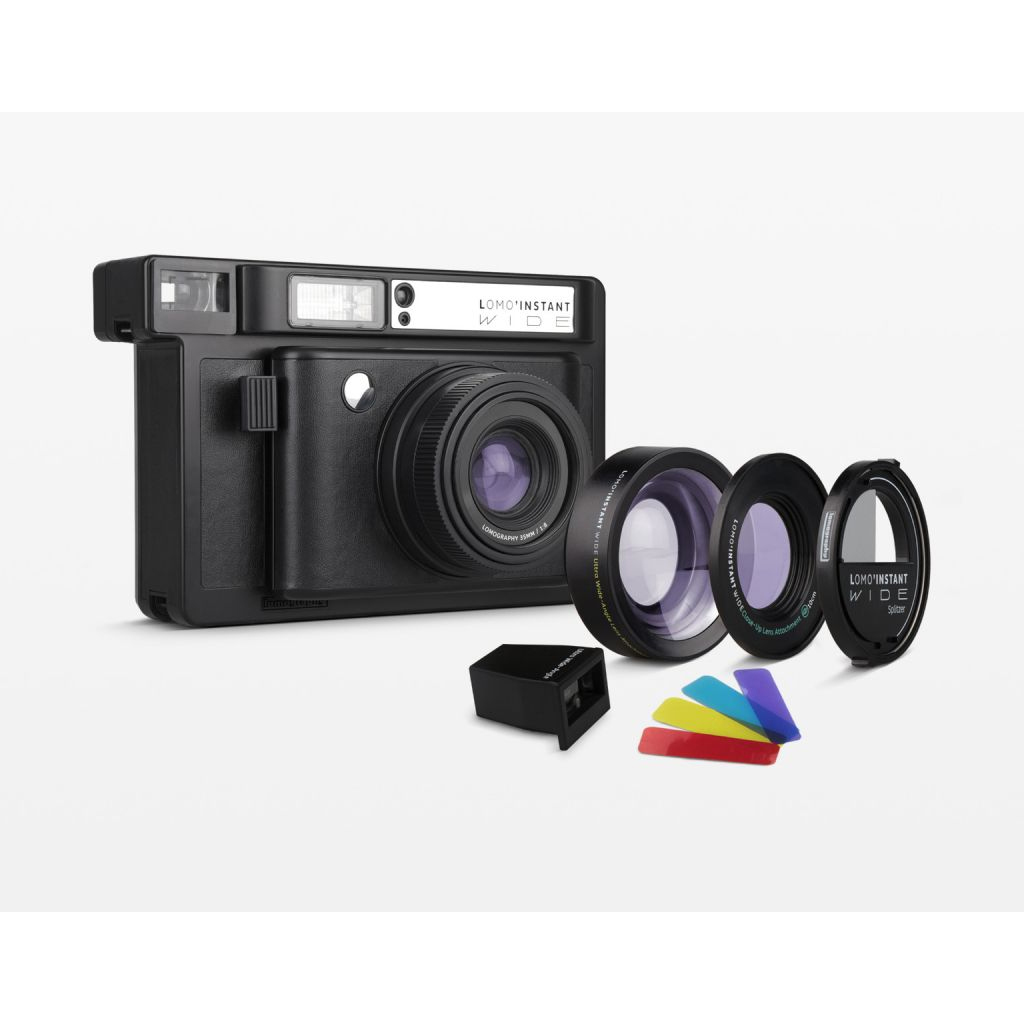 Lomography Lomo Instant Wide Camera & Lenses Black Edition