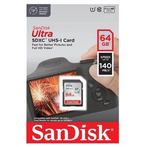 SanDisk 64GB Ultra SDXC UHS-I Memory Card (140MB|s)