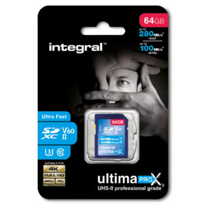 Integral 64GB UltimaPro X3 SDXC Memory Card (280MB|sec)