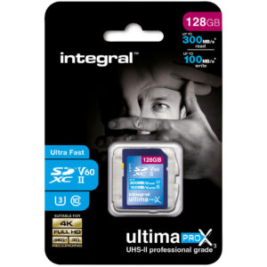 Integral 128GB UltimaPro X3 SDXC Memory Card (300MB|sec)