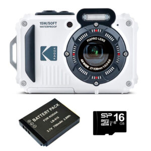 Kodak PixPro WPZ2 White Bundle With Spare Battery & 16Gb MicroSD Card