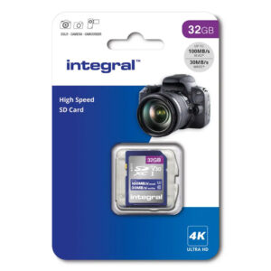 Integral 32GB High Speed SDHC Memory Card (100MB|sec)