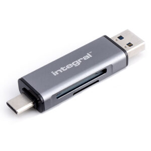 Integral SD & microSD USB 3.2 Type A & Type C Card Reader