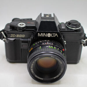 Minolta X-300 + 50mm F1.7 Lens Black Finish (Used)