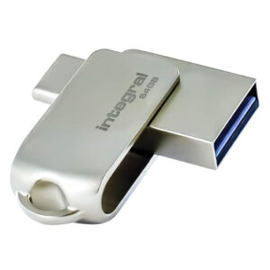 Integral 360-C Dual USB-C & USB 3.1 64GB Flash Drive