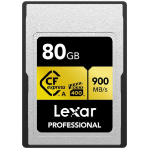 Lexar Professional 80GB CFexpress Type A Gold Series Card (900Mb/s)