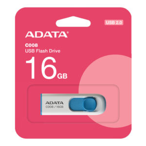 Adata 16GB USB 2.0 Flash Drive White