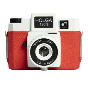 Holga 120N 120 Film Camera Red / White