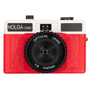 Holga 135BC 35mm Film Camera Red White